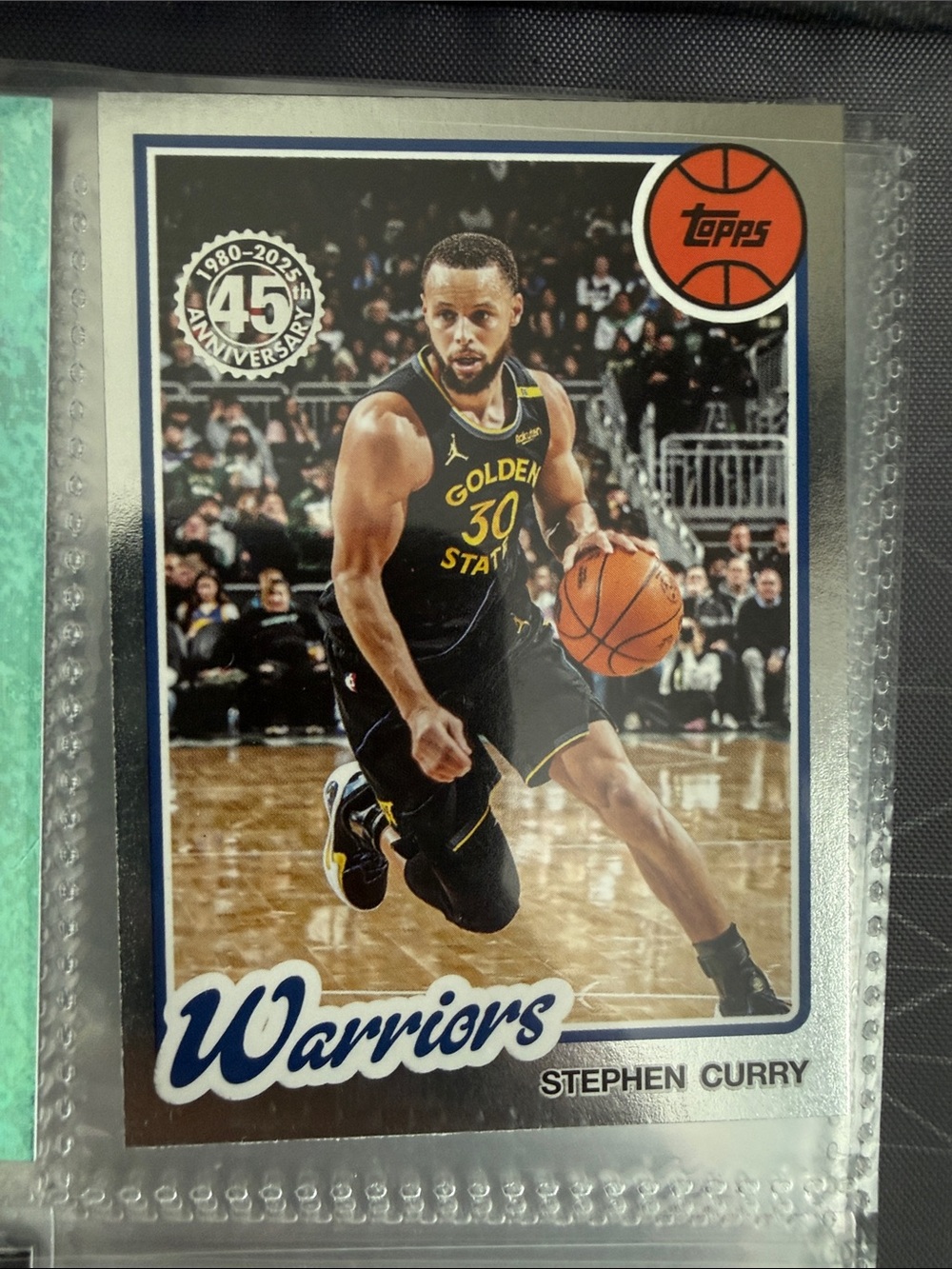 Topps Stephen Curry Warriors Trading Card - Black, Yellow, Blue